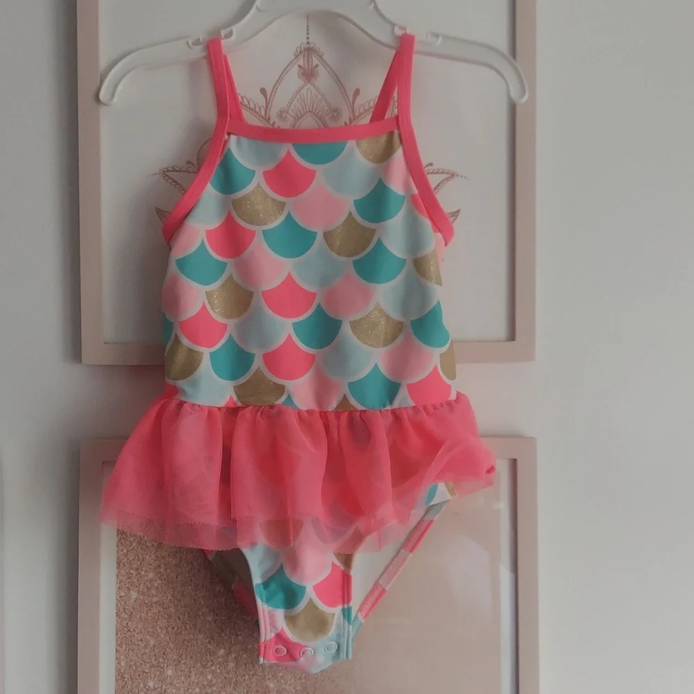 🎁  10/$25 -24 months Mermaid scale swimsuit,  1 piece,  Carter's
